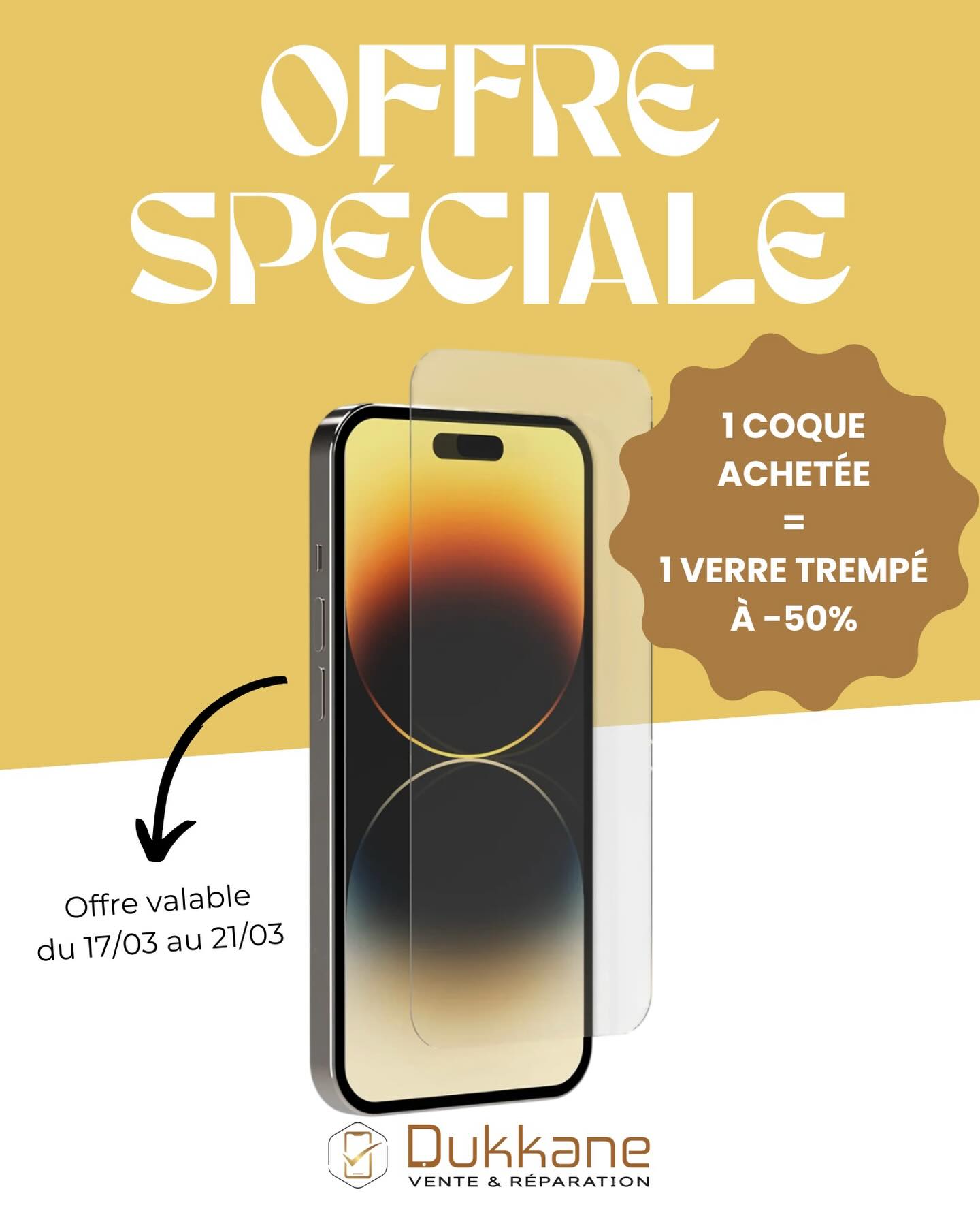 Promotion coque + verre trempé